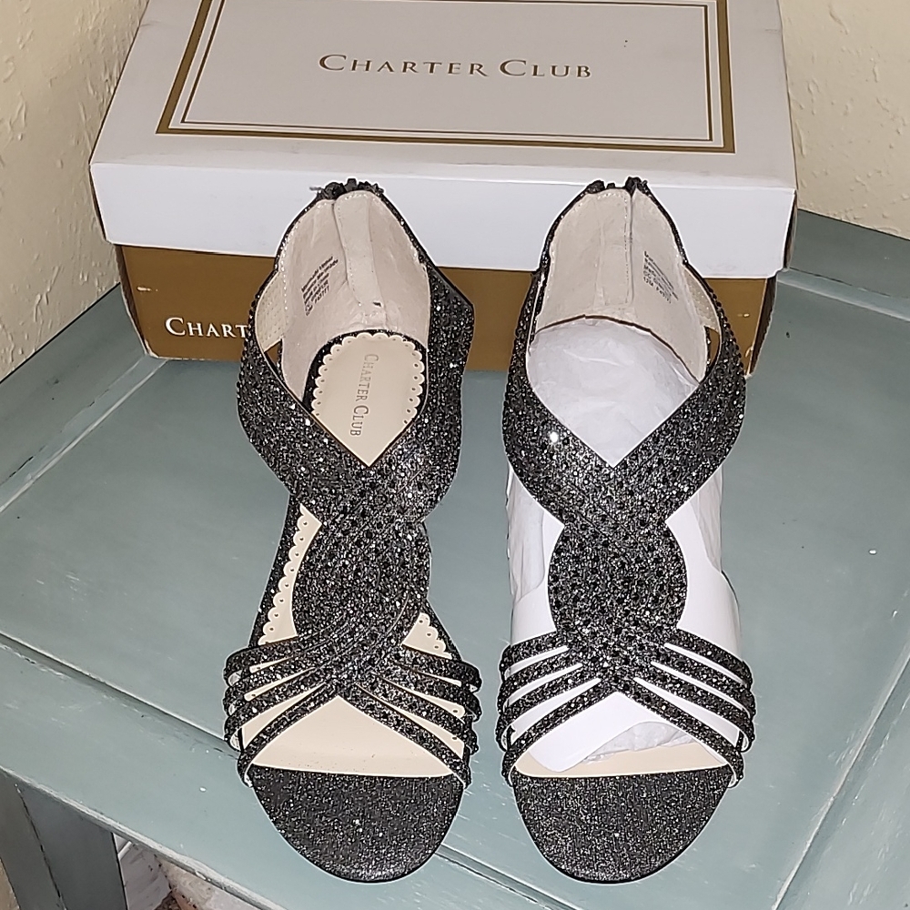 Charter Club Black Elegant Heels